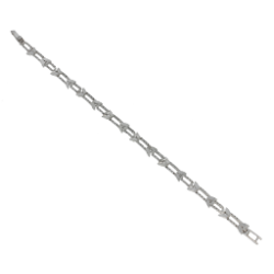 Βραχιόλι από λευκόχρυσο Κ14 VTS-B006-W-8.71